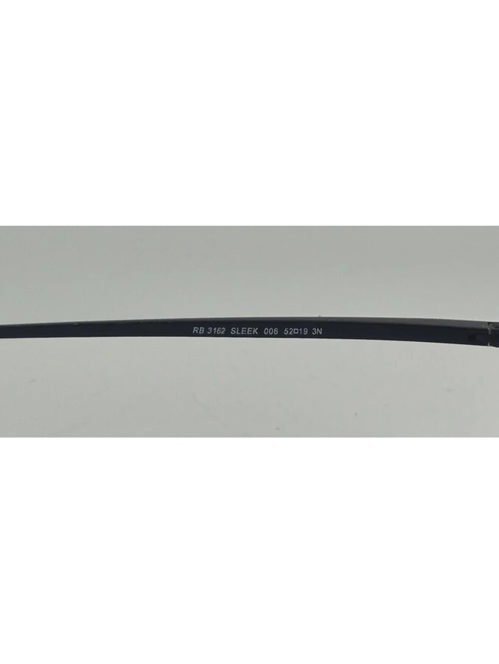 Ray-Ban RB3162 Sleek 006 52-19 Black Metal Eyeglasses Frame Full Rim Sunglasses